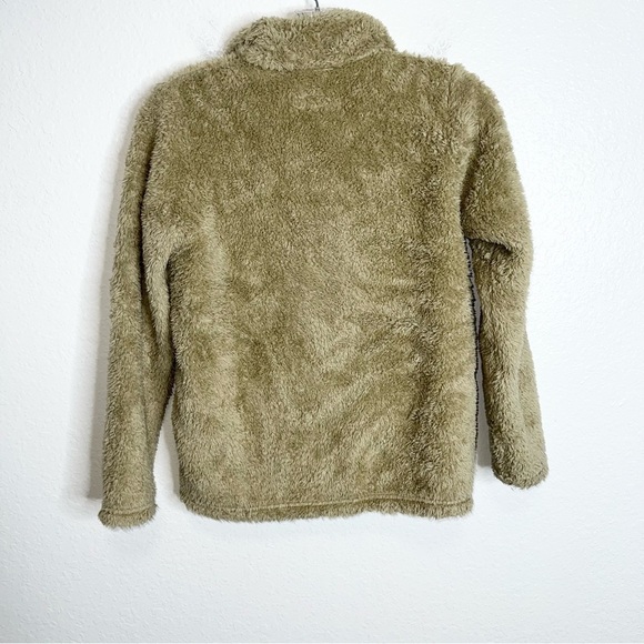 Patagonia Jacket Sweater Los Gatos Large Girls Tan Fleece 1/2 Zip Soft C1 - Picture 6 of 7